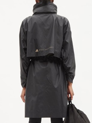 adidas by Stella McCartney Recycled-fibre Blend Windbreaker Jacket - Black