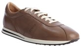 Thumbnail for your product : Tod's brandy leather lace up sneakers