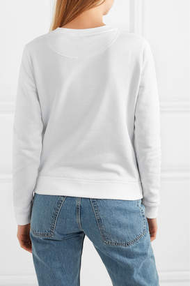 Kenzo Embroidered Cotton-jersey Sweatshirt - White