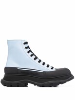 Thumbnail for your product : Alexander McQueen Tread Slick ankle lace-up boots
