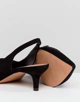 Thumbnail for your product : ASOS DESIGN SPIRIT Wide Fit Slingback Kitten Heels