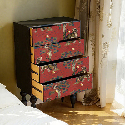 East Urban Home Wood Five Drawer Storage Cabinet