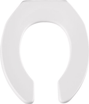 Mayfair Bemis Round White Plastic Toilet Seat