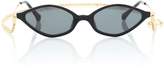 Thumbnail for your product : Alessandra Rich Alessandra Rich x 3 C1 Angular sunglasses