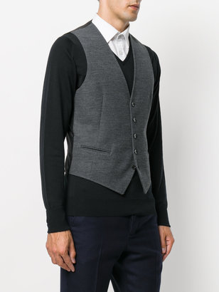 Tagliatore knitted buttoned waistcoat