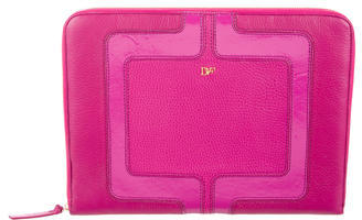 Diane von Furstenberg Leather Laptop Case w/ Tags