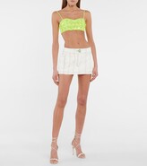 Thumbnail for your product : David Koma Sequined stretch-cady bralette
