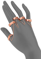 Thumbnail for your product : Eddie Borgo Matte Five-Finger Ring Set