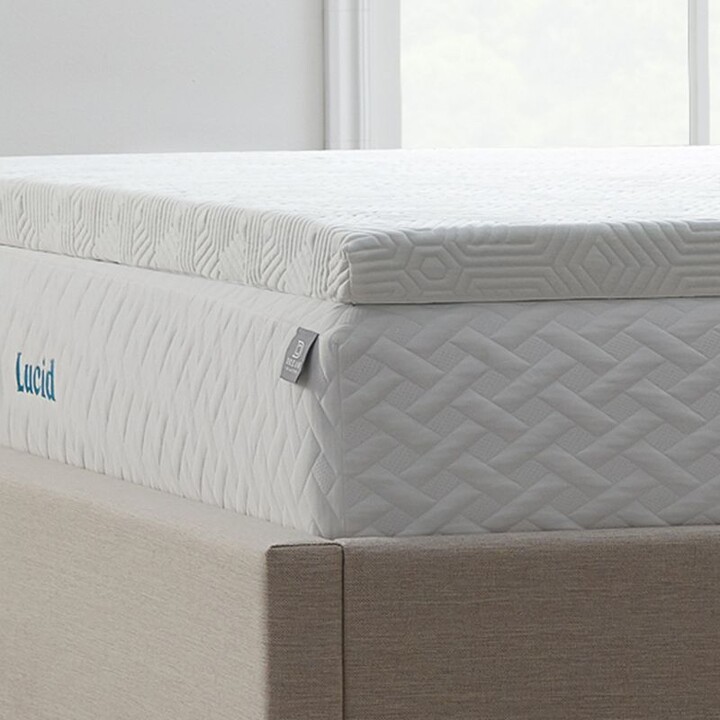 Lucid Dream Collection 2" Gel Memory Foam Topper with Breathable Cover