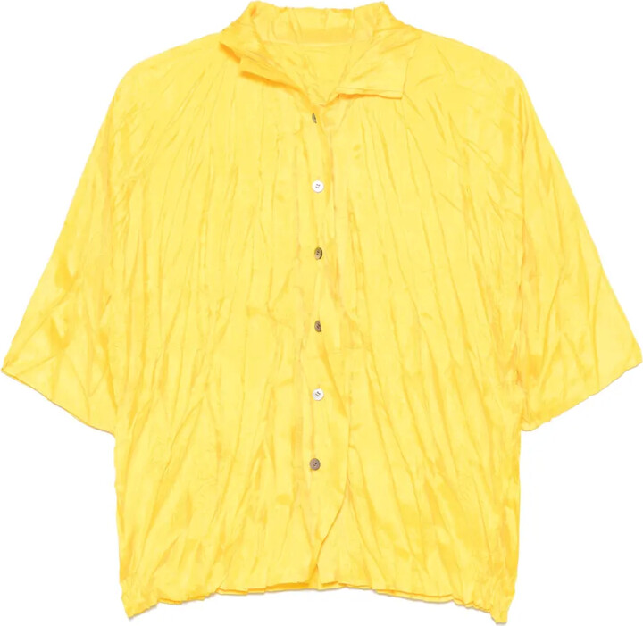 Issey Miyake Pre-Owned 2000s Plissé-Effect Shirt