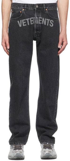 vetements logo jeans