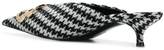 Thumbnail for your product : Balenciaga BB Knife houndstooth mules