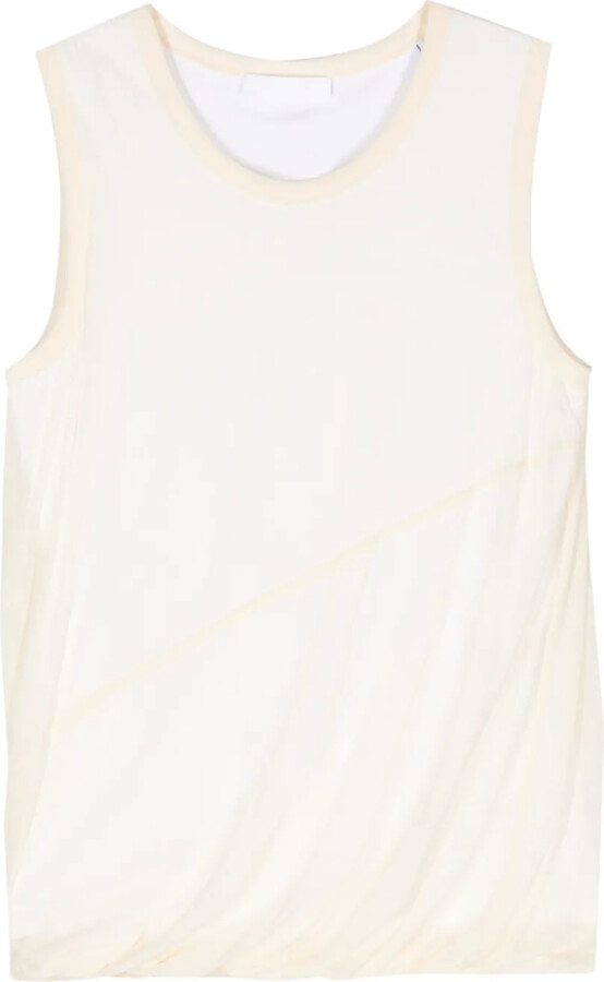 Helmut Lang Bubble cotton tank top
