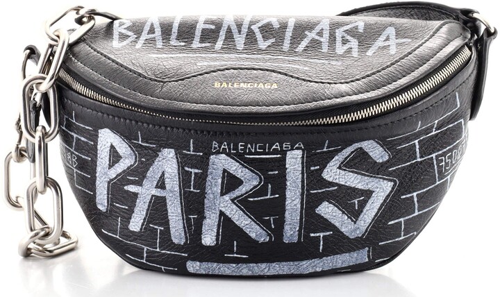 Balenciaga Graffiti Souvenir Belt Bag Leather XXS - ShopStyle