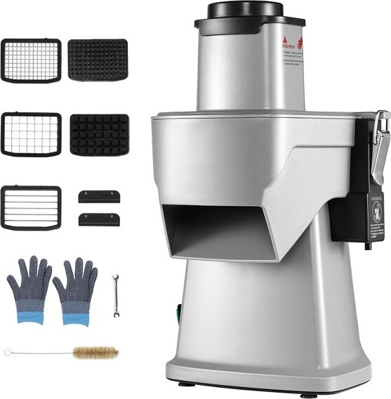 VEVORElectricVegetableSlicer4in1MultifunctionalFoodCutter200WVegetableChopperforSlicingShreddingDicingandSlitting