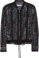 Thumbnail for your product : See by Chloe Cobra-print washed-silk habotai jacket