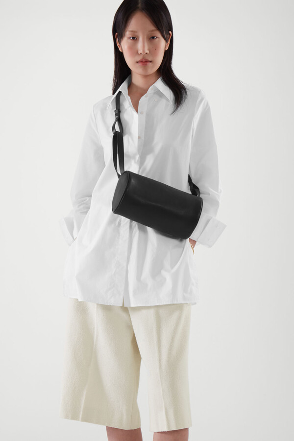 Cos Leather Bowling Bag ShopStyle Satchels