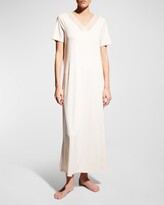Thumbnail for your product : Hanro Moments Short-Sleeve Long Nightgown