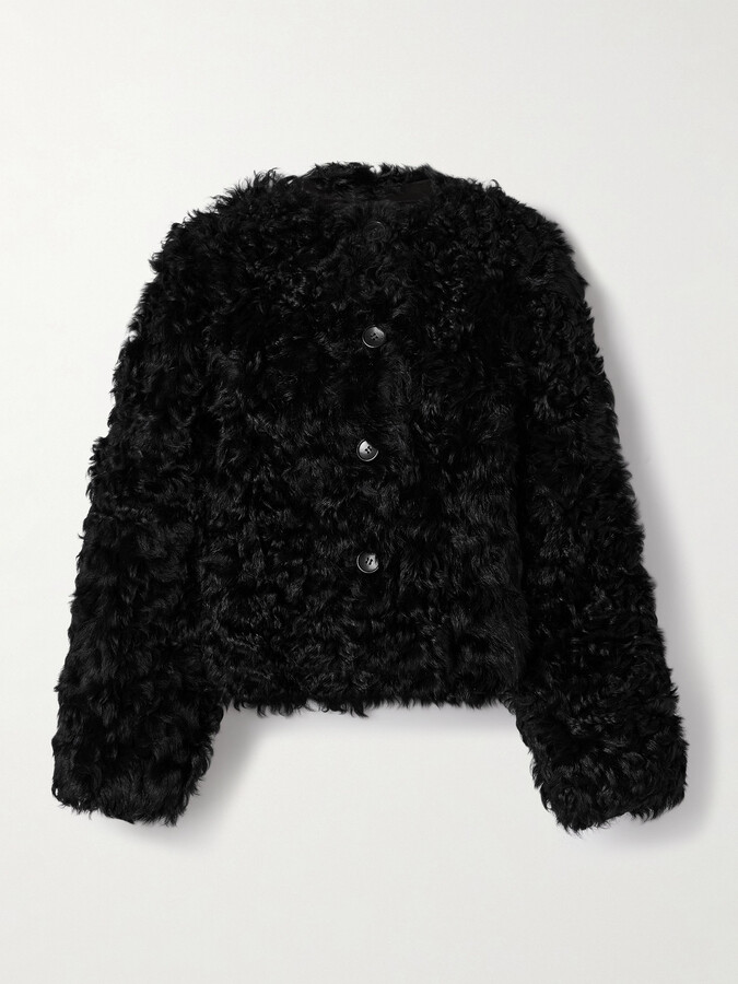 Ulla Johnson Irina Reversible Shearling Jacket - Black