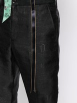 Thumbnail for your product : Doublet Mid-Rise Jacquard Tapered Trousers