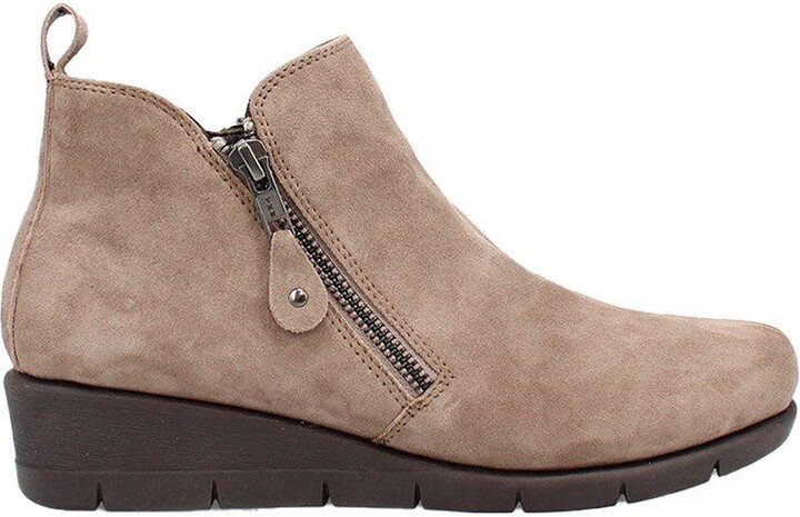 Shuropody Stonnall Wide Fit Women's Zip Fastening Mid Wedge