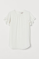 Thumbnail for your product : H&M Flutter-sleeved chiffon blouse