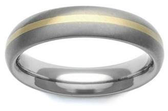 GETi Titanium and 18ct Gold Stripe 5mm Ring