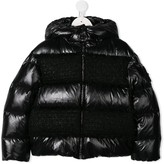 Thumbnail for your product : Moncler Enfant Tweed-Panel Padded Jacket