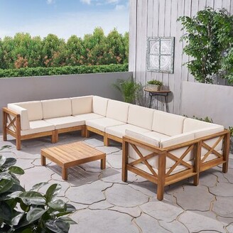 Highland Dunes Outdoor 9 Piece Sectional Seating Group