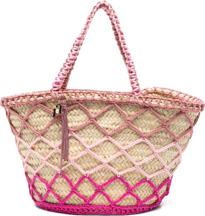 Rosantica Large Braided-Rope Tote Bag