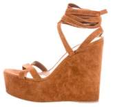 Thumbnail for your product : Gianvito Rossi Suede Platform Wedges