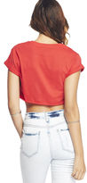 Thumbnail for your product : Wet Seal Short Sleeve Crop Top