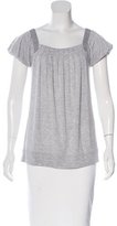Thumbnail for your product : adidas by Stella McCartney Cap Sleeve Pleated Top