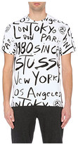 Thumbnail for your product : Stussy Scribble cotton-jersey t-shirt
