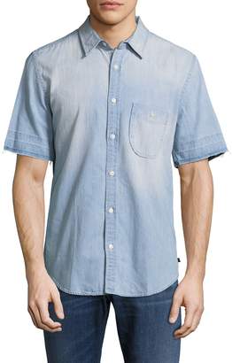 7 For All Mankind Men's Denim Button-Front Shirt