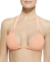 Thumbnail for your product : Tori Praver Swimwear Daisy Halter String Bikini Top