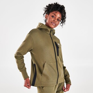 Nike Women's Sportswear Side Zipper Tech Fleece Full-Zip Hoodie - ShopStyle