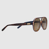 Thumbnail for your product : Gucci Aviator multilayer acetate sunglasses