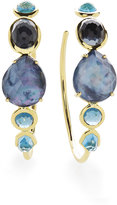 Thumbnail for your product : Ippolita 18K Rock Candy Gelato 3 Hoop Earrings in Midnight Rain