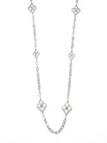Thumbnail for your product : Jude Frances Soho Sterling Silver Quilted Kite Station Necklace