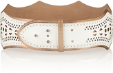 Thumbnail for your product : Alaia Scalloped leather waist belt