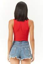 Thumbnail for your product : Forever 21 Ribbed Snap-Button Bodysuit