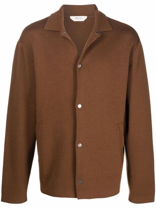 Mens Clothing Suits Ermenegildo Zegna Long-sleeve Button-fastening Shirt in Brown for Men 