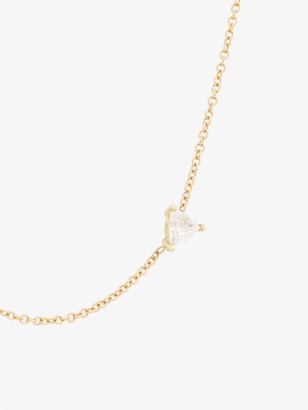 Lizzie Mandler Fine Jewelry 18K yellow gold floating triangle diamond necklace