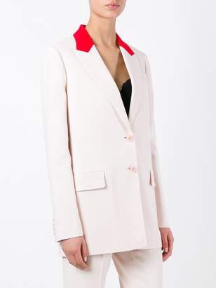 Givenchy contrast collar blazer