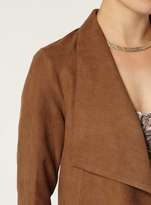 Thumbnail for your product : Dorothy Perkins Tan Suedette Waterfall Jacket