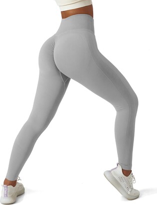 Scrunch Butt Leggings for Women, Ribbed Seamless Gym Leggings Butt Lifting  Yoga Pants Tights