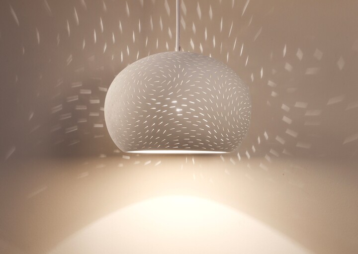 Claylight Pendant Xl 15In. | Pendant Light Ceramic Hanging Lamp Unique Statement Piece