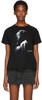 Marcelo Burlon County of Milan Black Horse Low Light T-Shirt