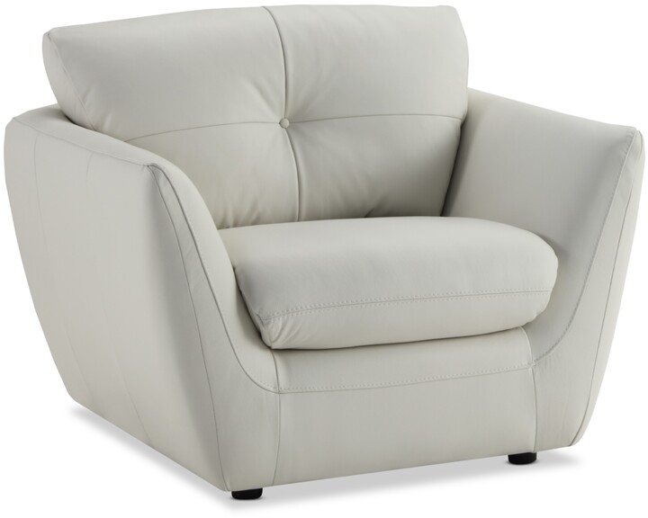 Furniture Tibie 41" Leather Chair, Created for Macy's ShopStyle